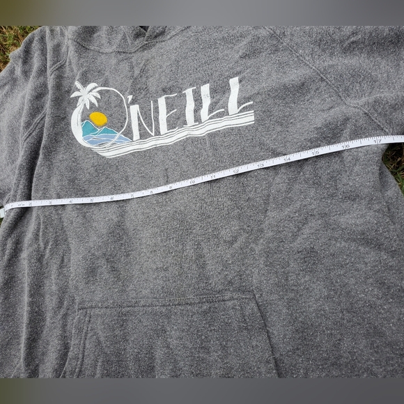 O'Neill Girls Graphic Logo Fleece Gray Hoodie - Picture 5 of 9